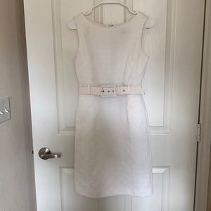 Banana Republic White Sleeveless Dress